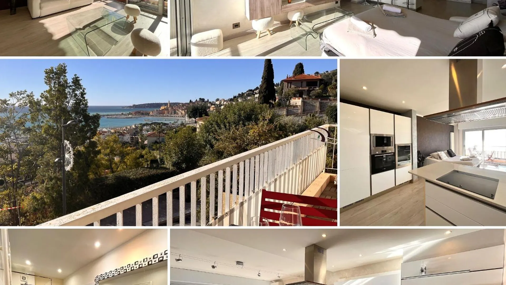 Elegant Apartment With Sea View And Menton