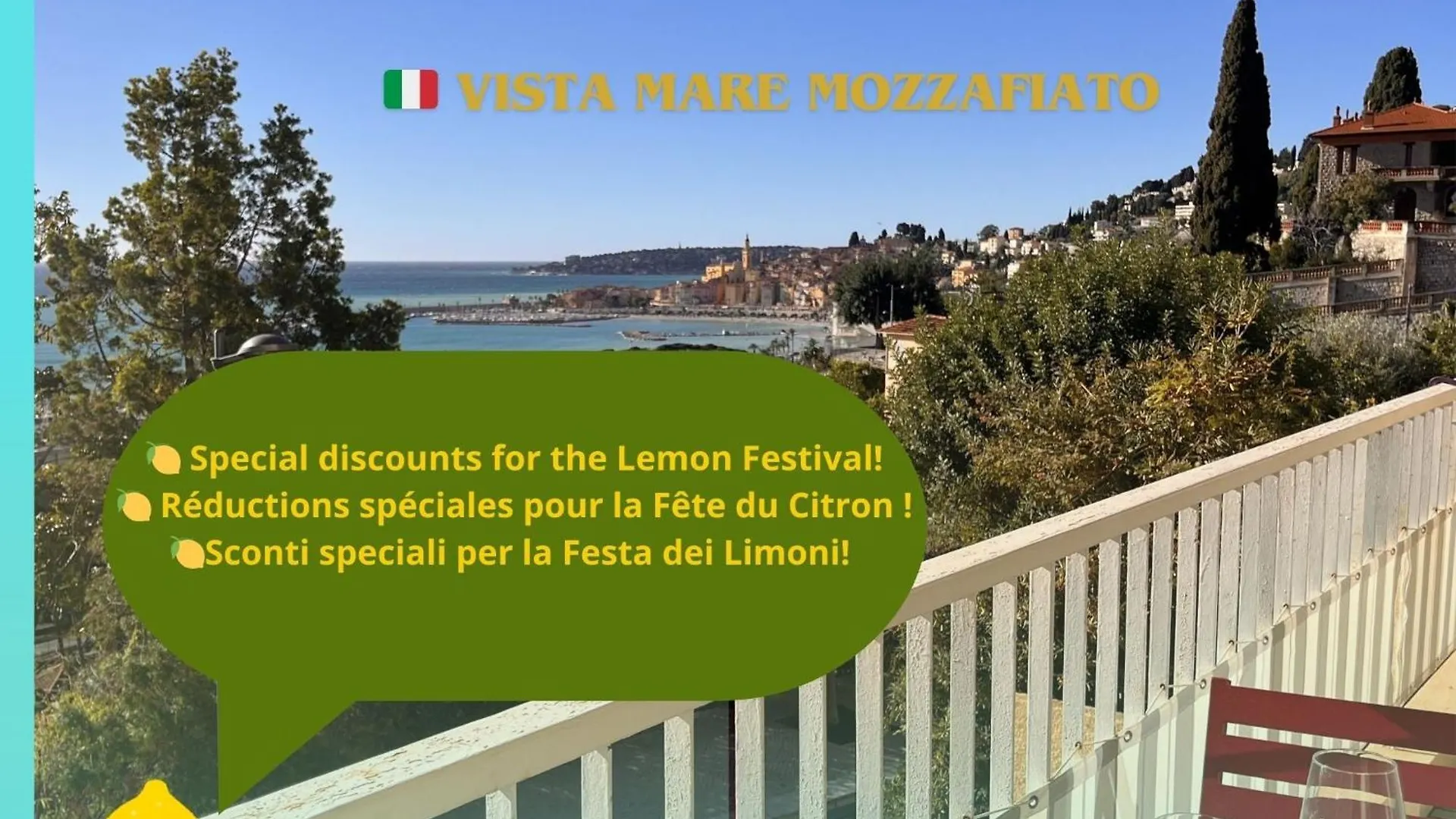 Elegant Apartment With Sea View And Menton location